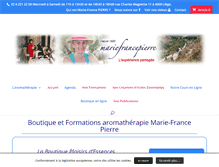 Tablet Screenshot of mariefrancepierre.com